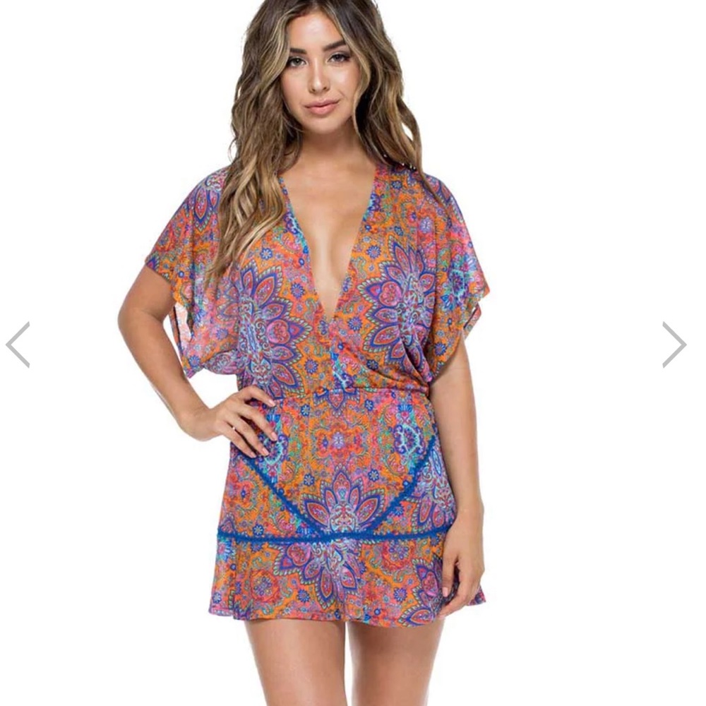 CANDELA PLAYERA RUFFLE DRESS BY LULI FAMA - Swim coverup / dress